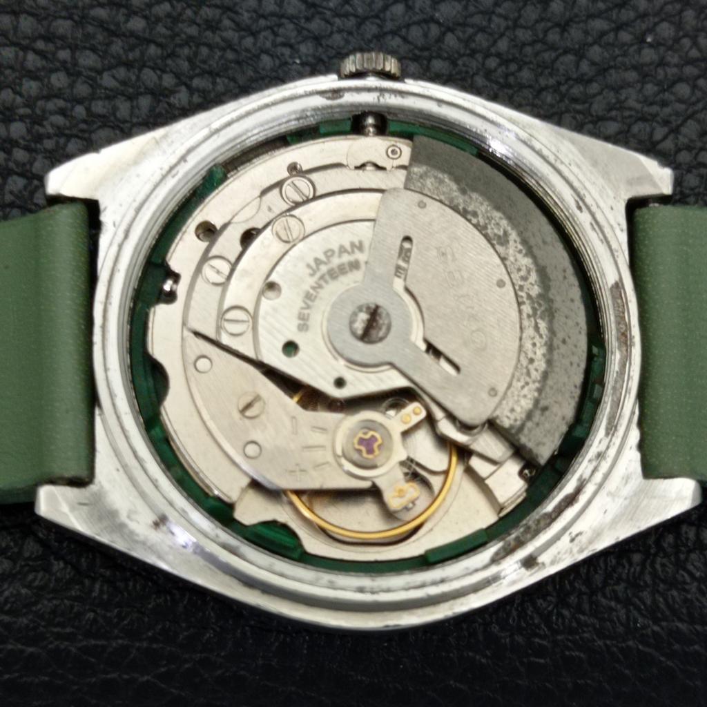 AUTOMATIC VINTAGE SEIKO 5 JAPAN 6309A MENS GREEN COLOR DIAL WATCH A701375-5 R206a-a701375