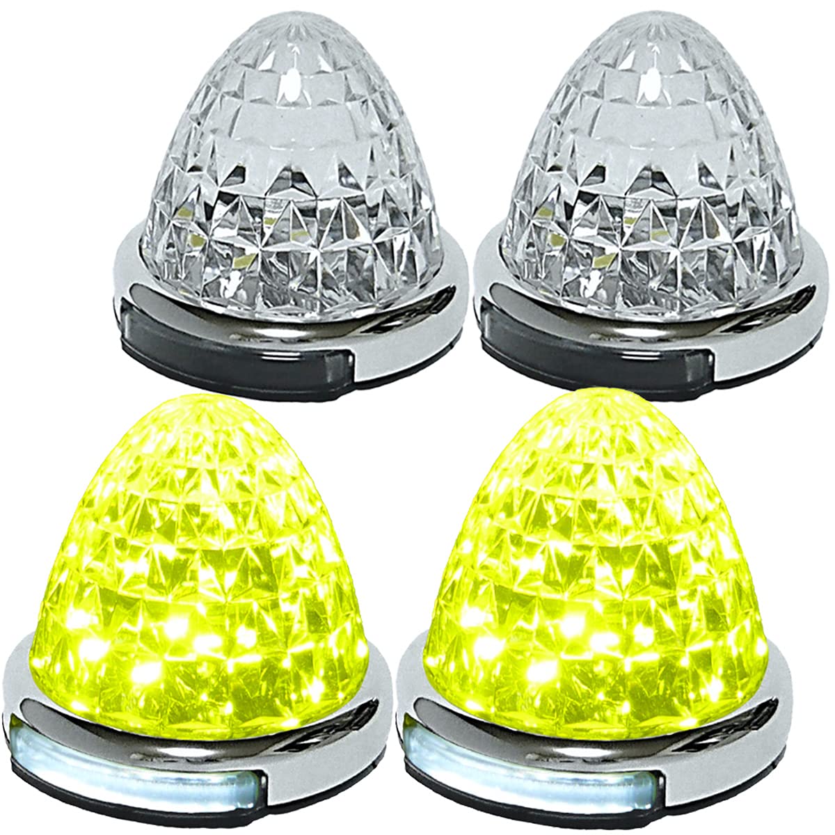 

Customize 24V Truck LED Marker Lamp with Shoulder Light Function Side Marker Plated set of 4 жёлтый