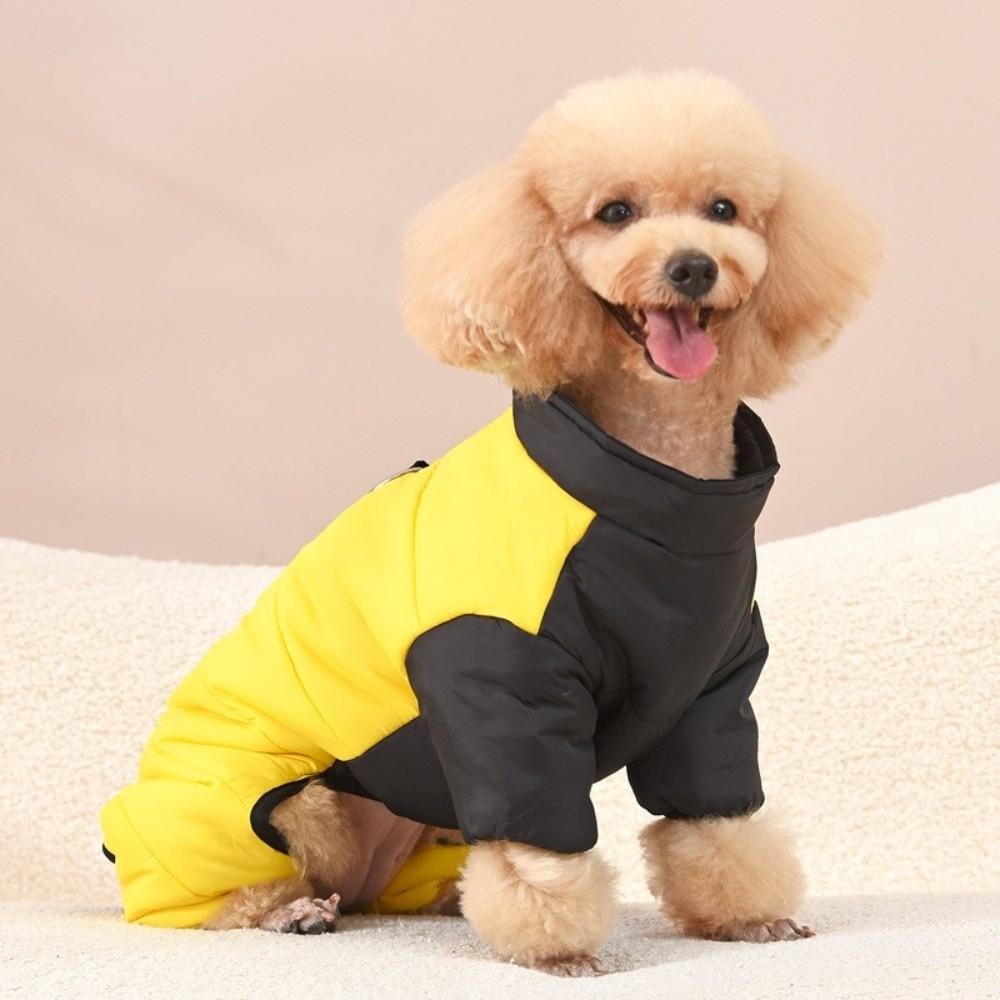 Warm Dog Down Jacket Thicken Dog Four Legged Clothing Dog Cotton Jacket Puppy Ski Suit  Adventure