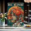 D Flat D FlatD Flat Be Kind To Your Mind Metal Wall Sign X Inch Mental Awareness Plaque with Saying Boho Farmhouse