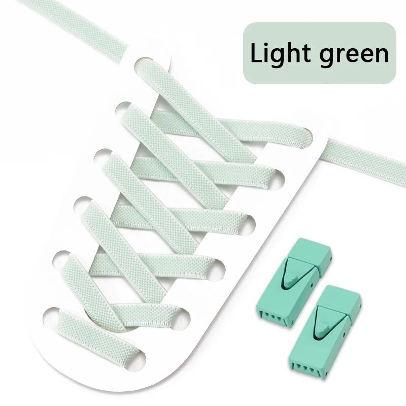 Colorful Lock Elastic Laces Sneakers Shoelaces Without Ties Tennis No Tie Shoe Laces Kids Adult Wide Shoelace Shoe Accessories