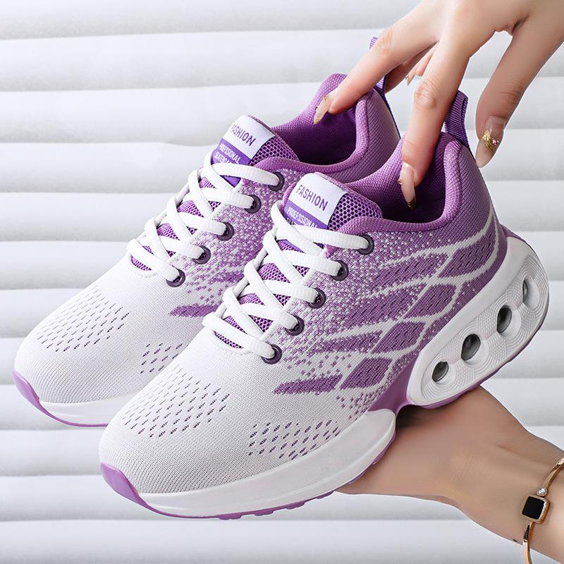 Sports Single Shoes Women's New Soft-soled Comfortable Air Cushion Shoes Breathable Single Shoes Women's Shoes Large Size Running Shoes