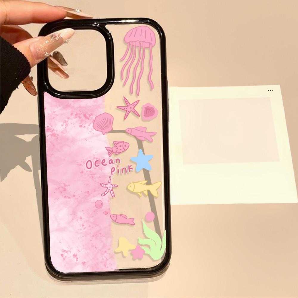 Acrylic Phone Case for iPhone 11 12 13 14 Pro 12 14 16 Pro Max for Samsung A16 A36 A56 S24 FE High-quality Painted Anti-fall Mobile Phone Case
