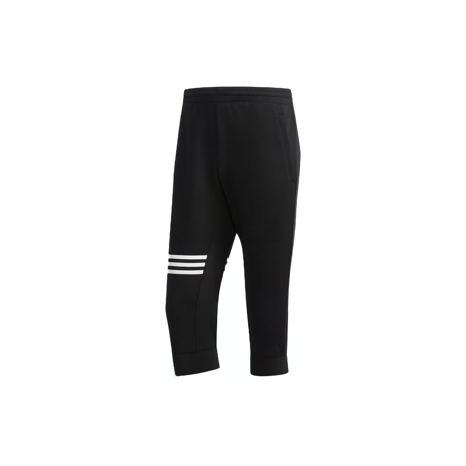 Men s adidas Ai Pnt 3 Dk Sports Running Stripe 3/ Knit Long Pants/Trousers Black DY8726 S