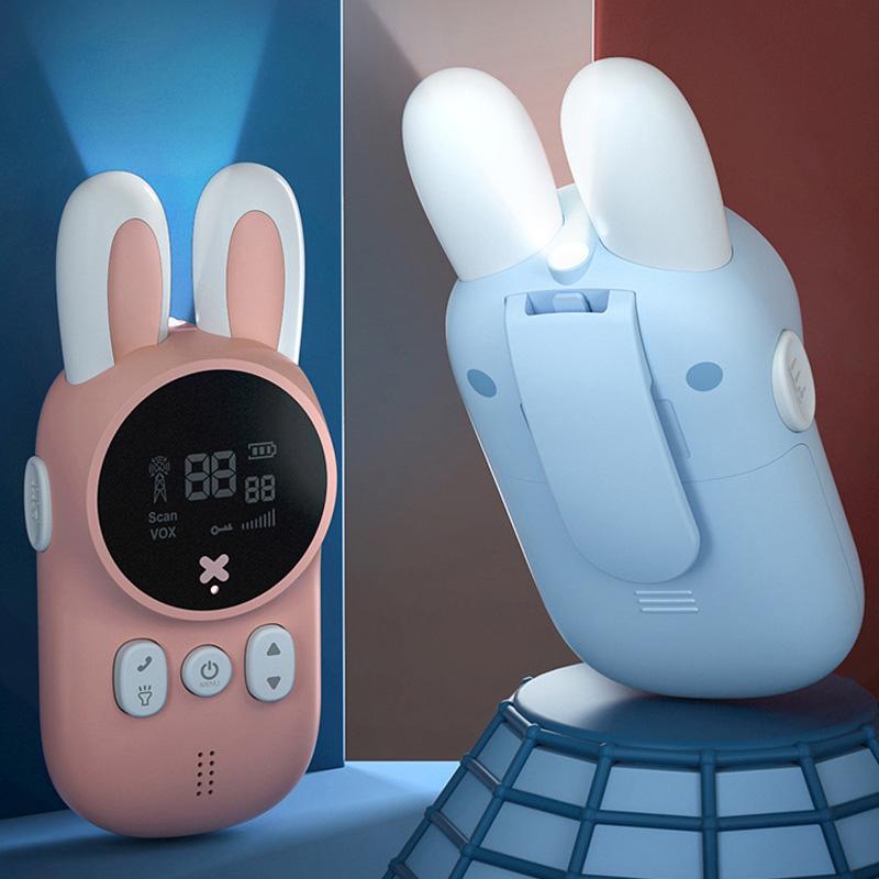 2 Stück Walkie Talkie Kinder Mini Anruf Kinder Cartoon Talkie Walkie Spielzeug 3KM Reichweite UHF Radio Gegensprechanlage Jungen Mädchen Geschenke