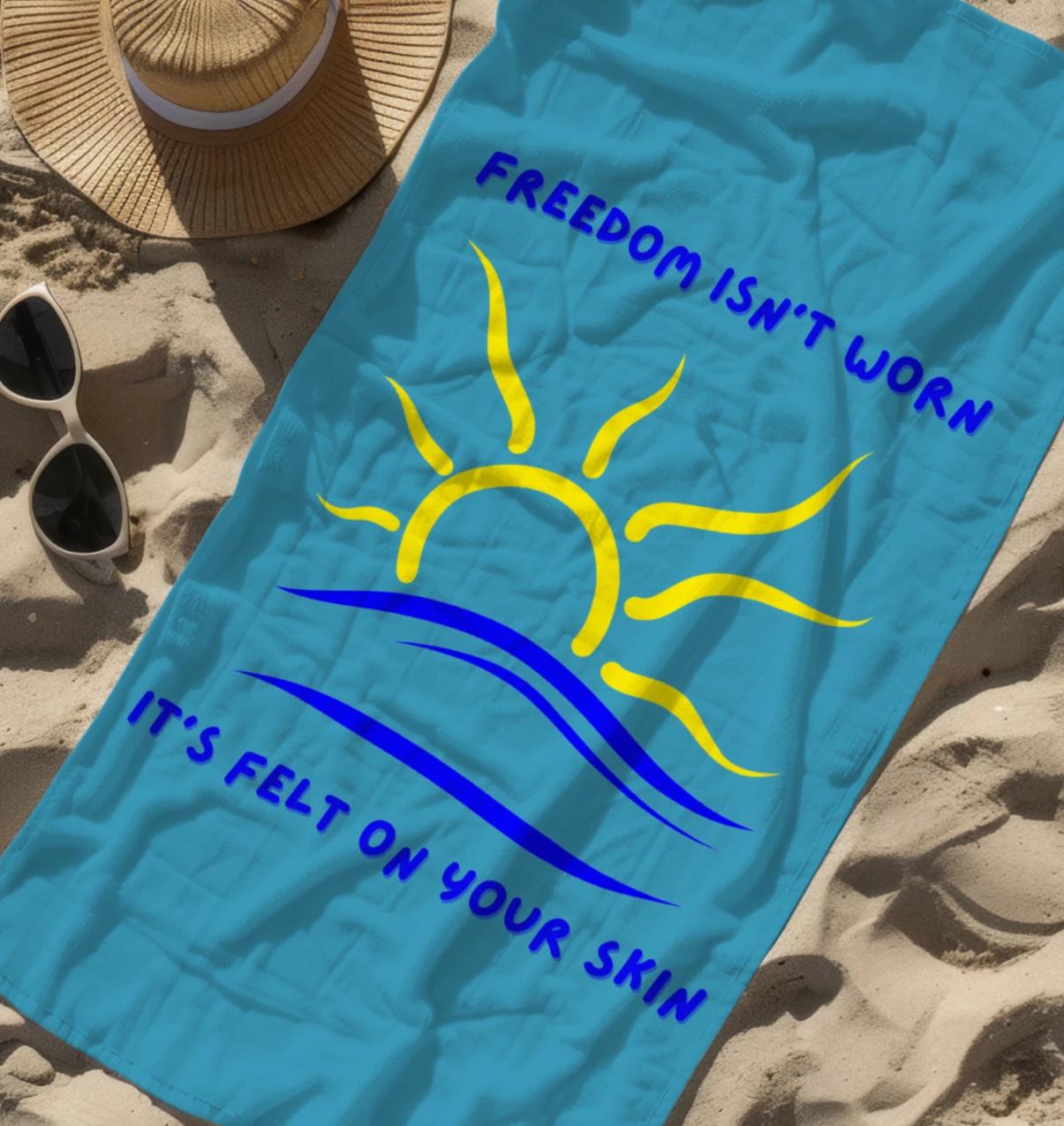Freedom Isn’t Worn, It’s Felt On Your Skin T-Shirt, Nudist and Naturist Tee 2XL