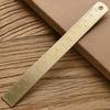 School Supplies 15Cm Brass Straight Ruler For School Office Stationery Metal Painting Drawing Tools Measuring Bookmark