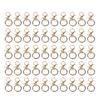 50pcs Key Ring with Snap Hook Alloy Key Ring Lobster Clasp for Keychain Jewelry DIY Craft Lanyard
