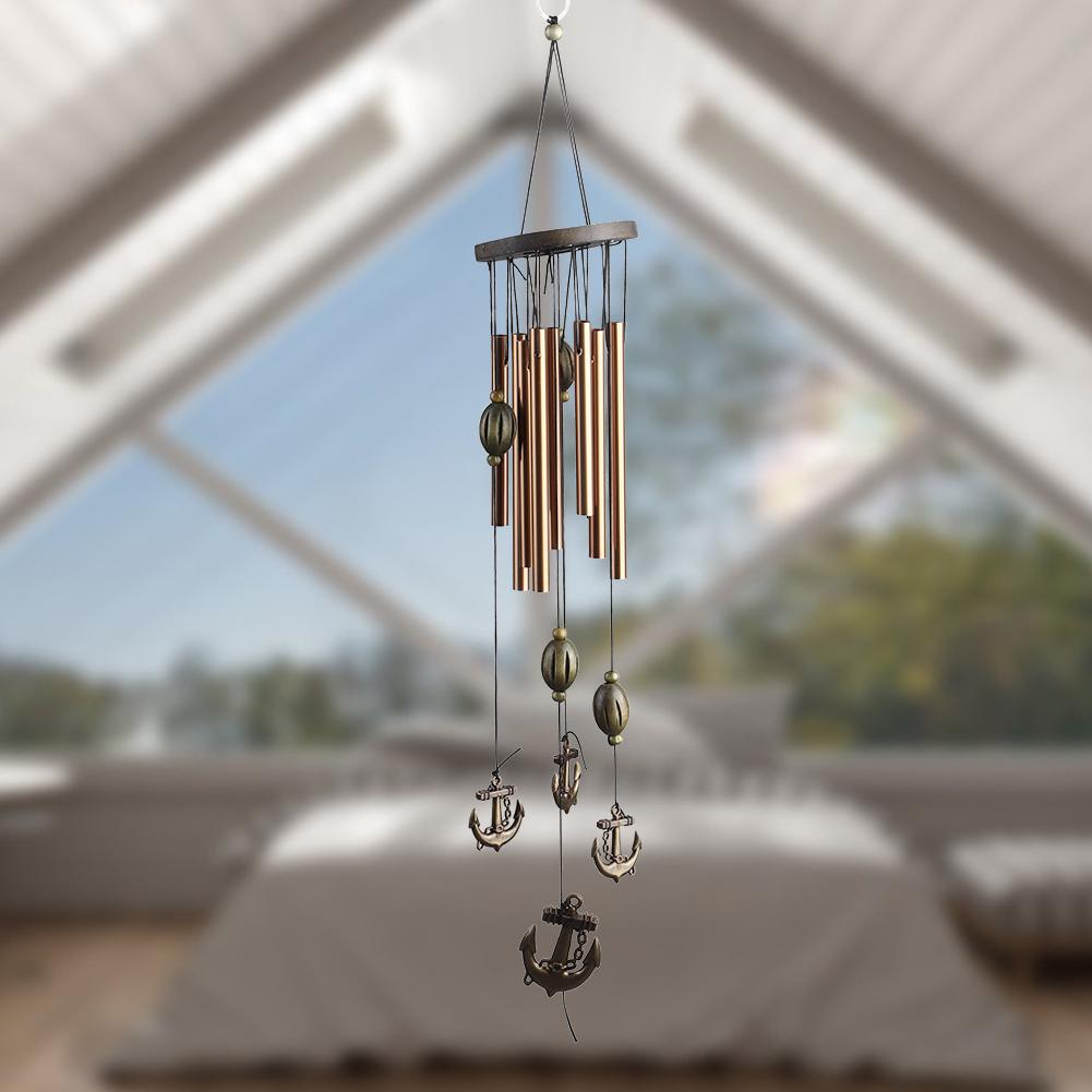 Copper Alloy Metal Tube Hanging Wind Chimes for Room Outdoor Yard Garden Decoration