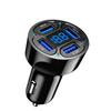 40W 4-Port Car Charger with Digital Display & Color Box - Fast Charging with Free Shipping