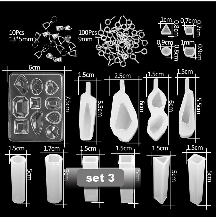 DIY Ornament Mold Silicone Drop Glue Mold Combination Set
