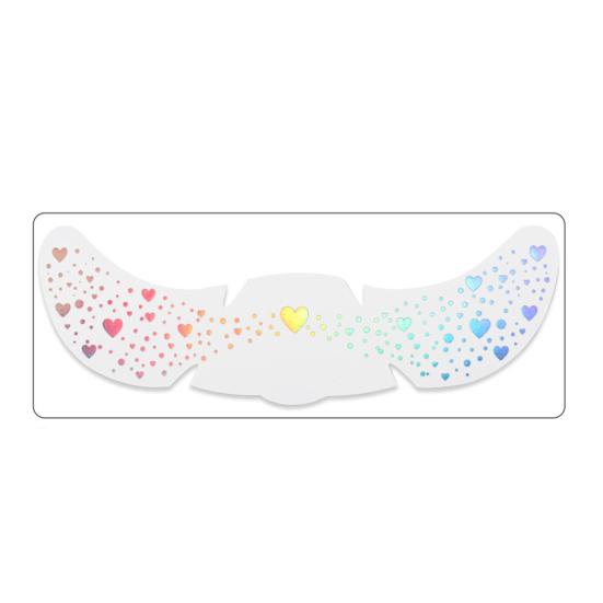 Nostalgie Freckles Face Tattoo, Glitter Makeup Patches, Sparkling Speckles, Holographic-Face Temporary Tattoo for Christmas Parties Musical