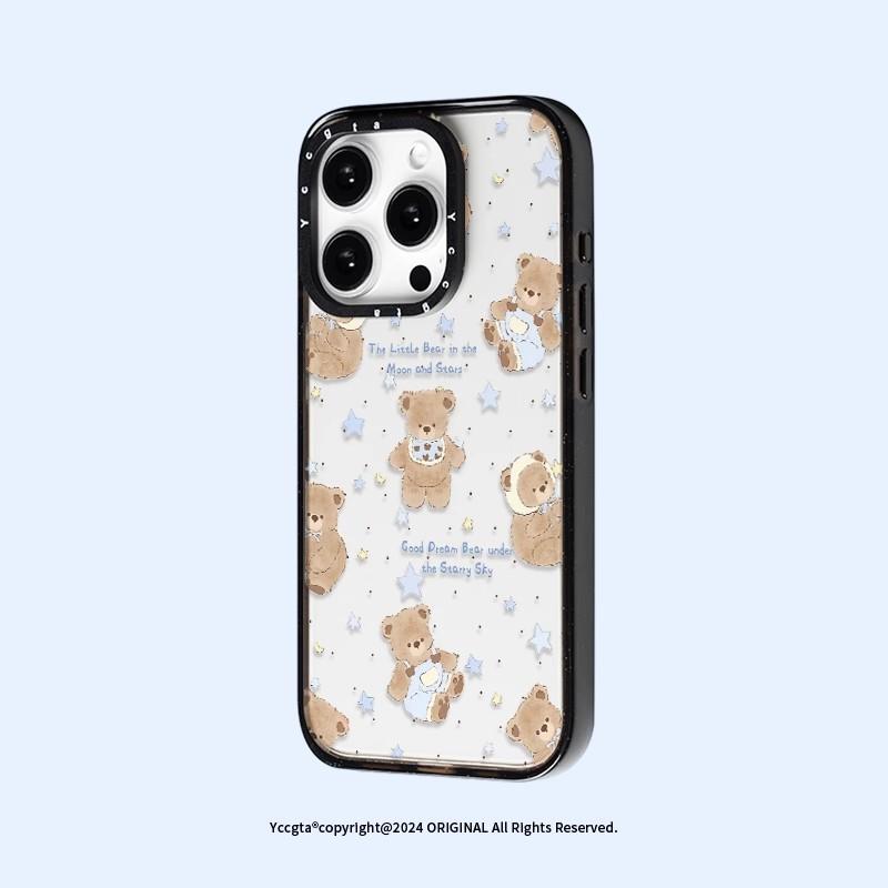 Cartoon Universal Bunny C Home Case Transparent for Apple 17promax Mobile Phone Case 15pro Double Layer 14Promax