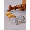 Yhpup Fashion Stainless Steel Geometric Croissant Stripe Earrings Waterproof Gold Silver Color Metal Texture Daily Jewelry New