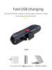 USB Rechargeable Bicycle Tail Light - Three-Color Flashing COB Brightness for Cycling Safety
