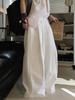 Xu Man Spring/Summer Paris High Waist Pleated Wide Leg Pants - Women's Slimming Loose Fit