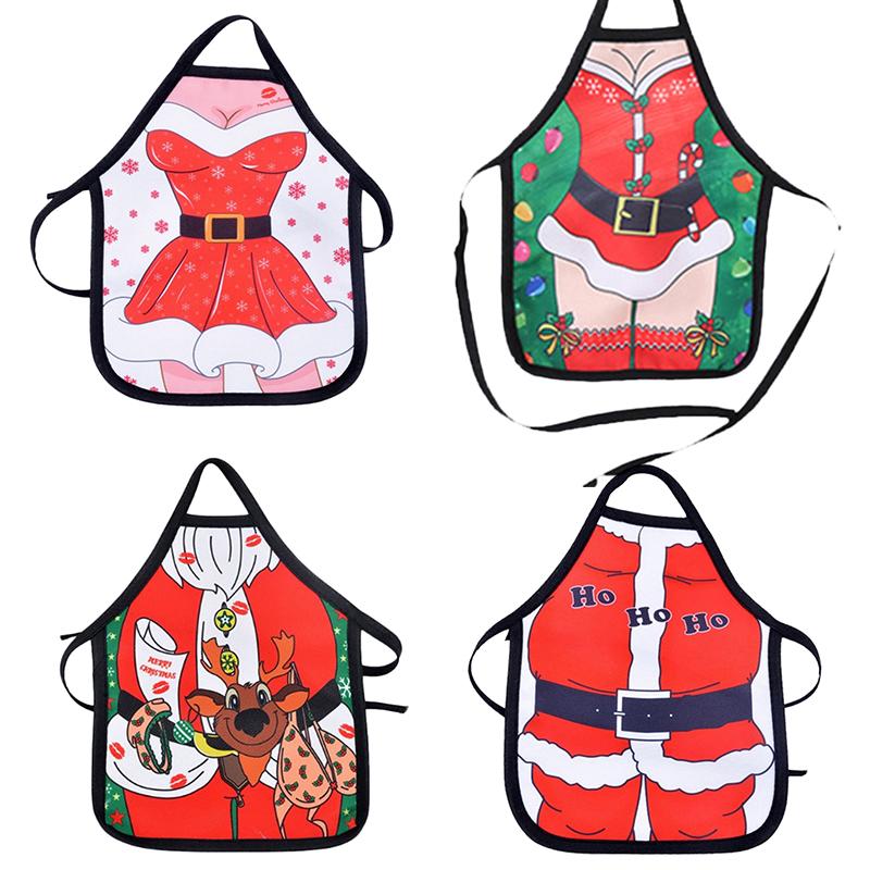 1ks/šarže Mini zástěra Vánoční obal na láhev vína Kapsa Vánoční ozdoby Stolek na večírek Závěsné ozdoby na víno SD356