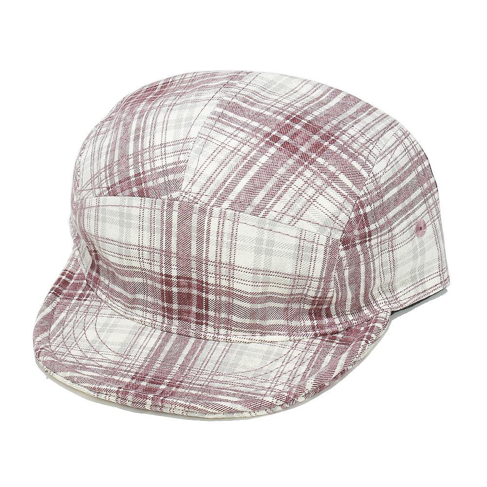 Retro Plaid Letter Solid Baseball Hats New Men Women Sunshade Short Flat Eave Versatile Personal Fashion Color Block Peaked Caps