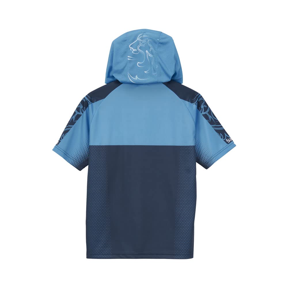 SUNLINE PRODRY Hoodie Blue L (Short Sleeve) SUW-04214CW