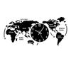 High-End 3D World Map Wall Clock for Living Room and Dining Room Decor