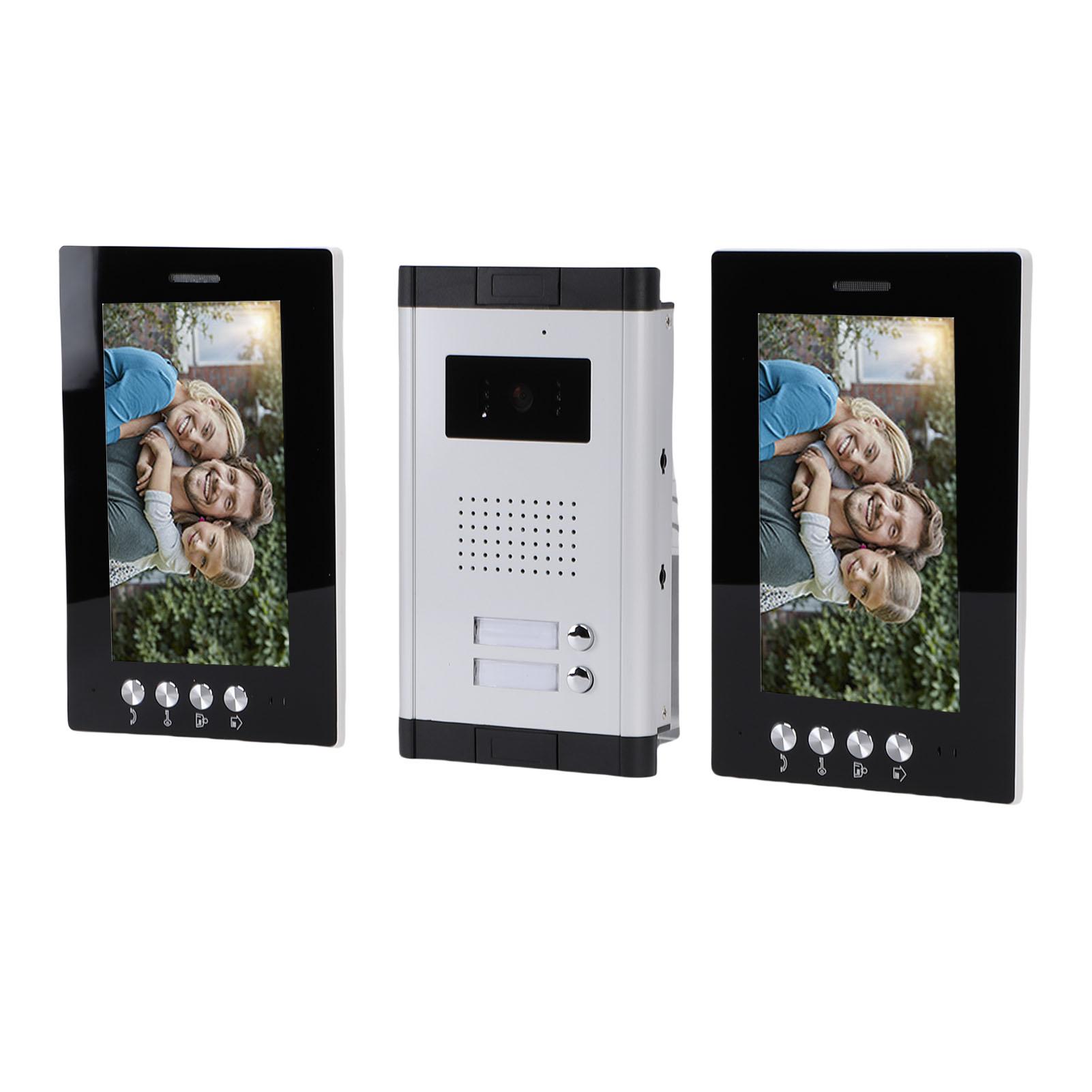 2 Units Apartment Video Intercom System