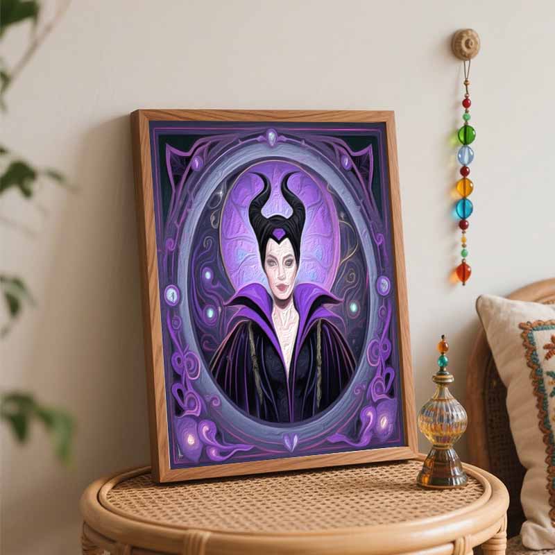 Disney Maleficent DIY Painting Kit Classic Style Home Decor Craft Gift Idea Art Wall Decor Frameless Canvas Painting Aesthetic Room Decor