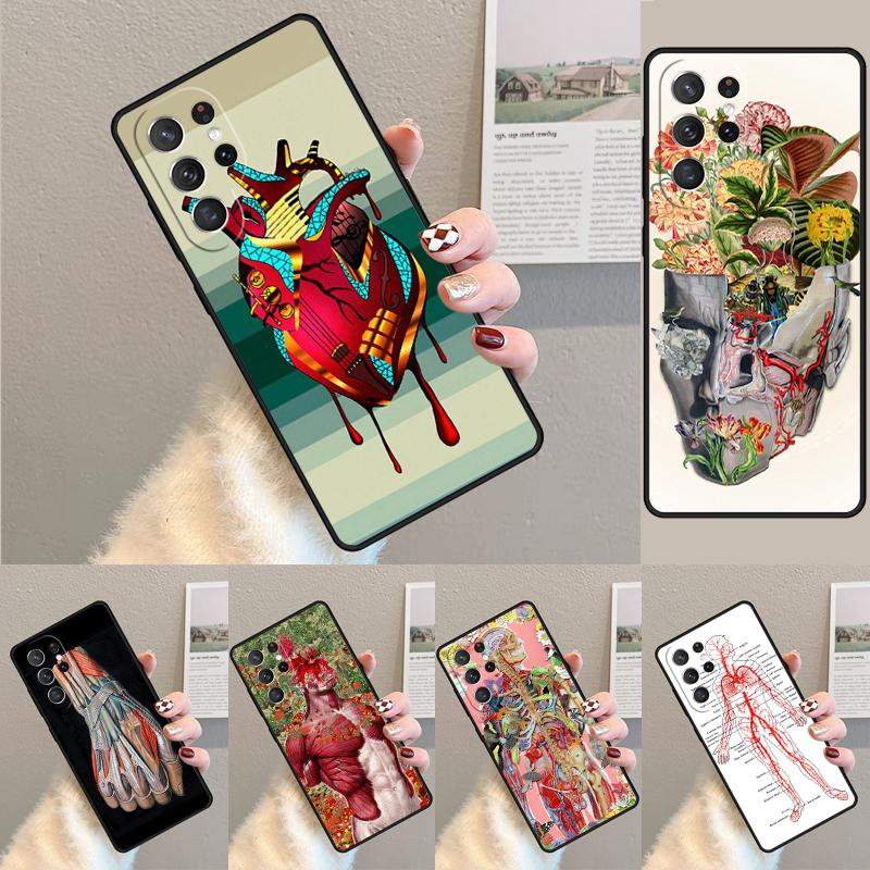Human Brain Art Silicone Phone Case For Samsung Galaxy Note 10 Pro S26 S25 S24 S23 S22 S21 Plus S25Ultra Capa Cover