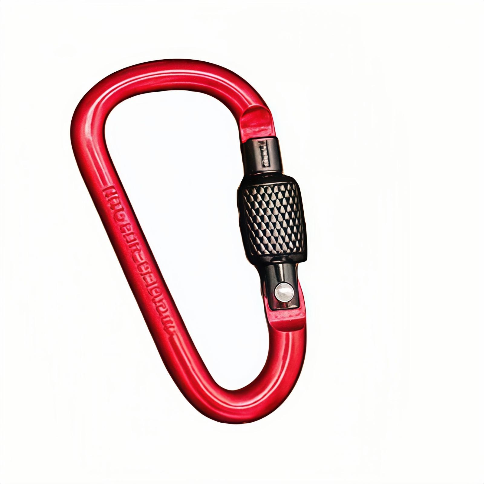 

Outdoor Aluminum Alloy Mountaineering Buckle Quick Hang 6 With Lock Key Chain Backpack Buckle Hanging Buckle D Type With Lock Buckle Wind Rope Buckle One Size чёрный