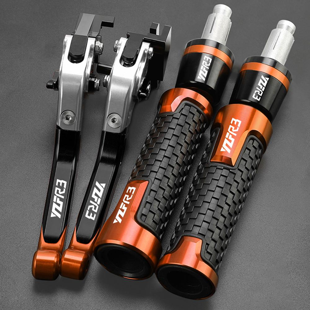 Accessori Moto Leve Freno Frizione Regolabili Estremità Manubrio Per YAMAHA YZFR3 YZF R3 2015 2016 2017