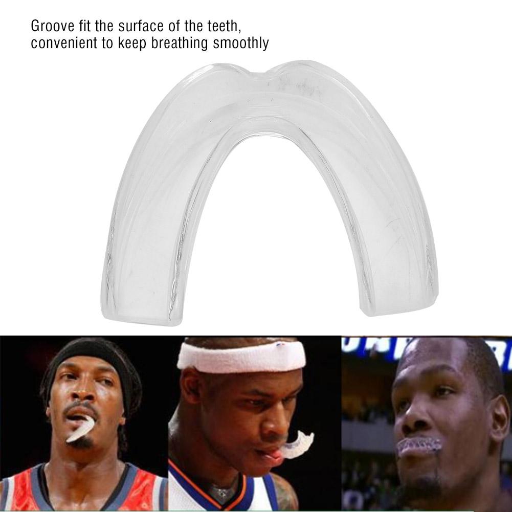 Průhledný chránič zubů pro děti a dospělé, chránič zubů pro box, basketbal, ragby (L)