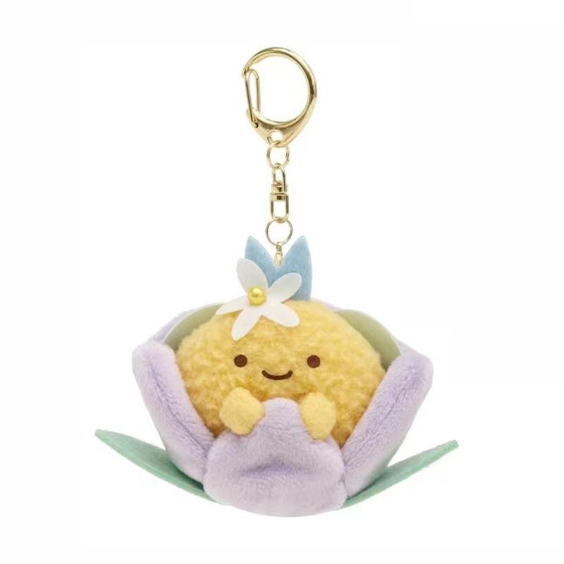

Gurashi Garden Sumikko Series Fried Shrimp Flowers Plush Toy Keychain Present фіолетовий