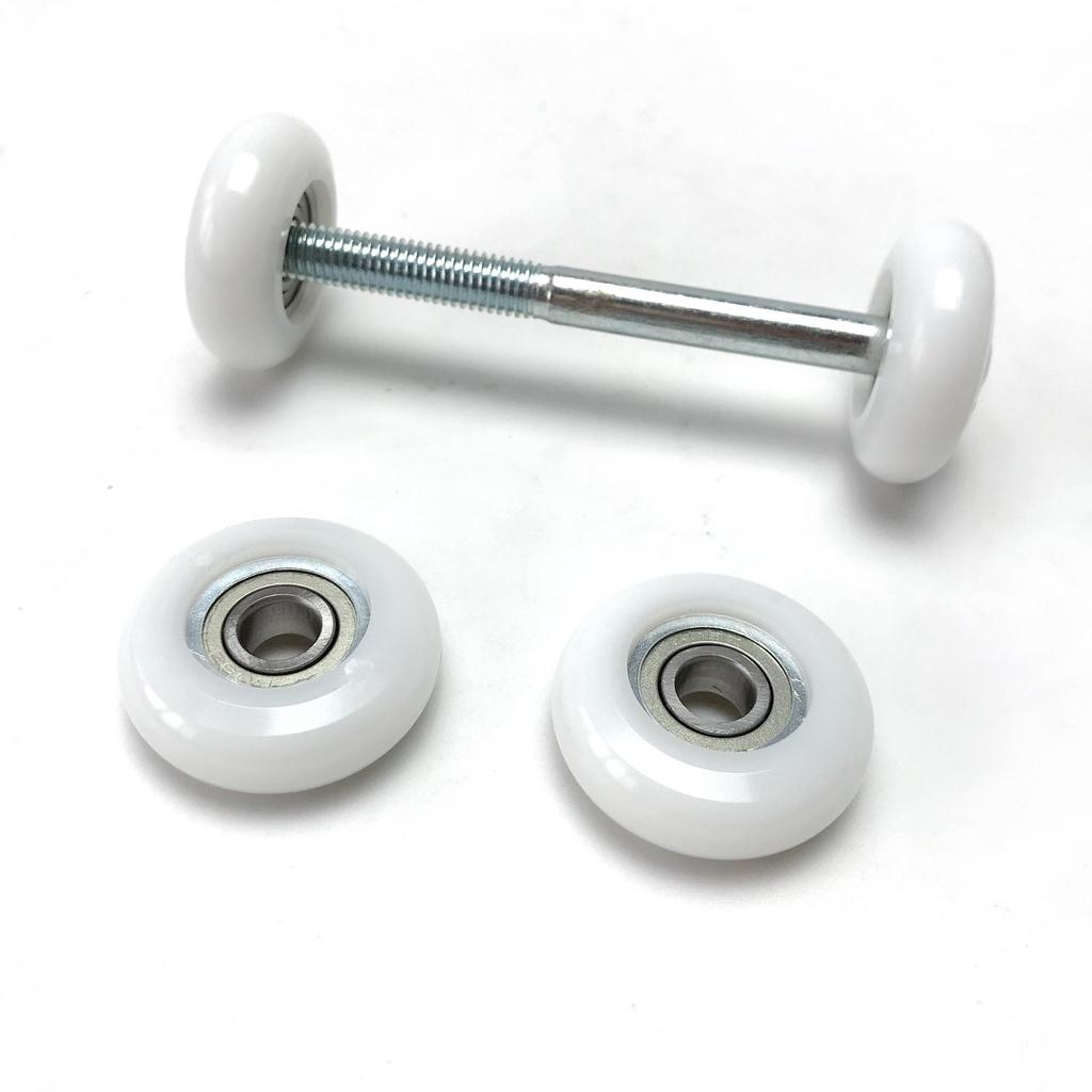 35mm Aluminium-Riemenscheiben- und Schienenset für Rudergerät, Heimtrainer und Transporträder