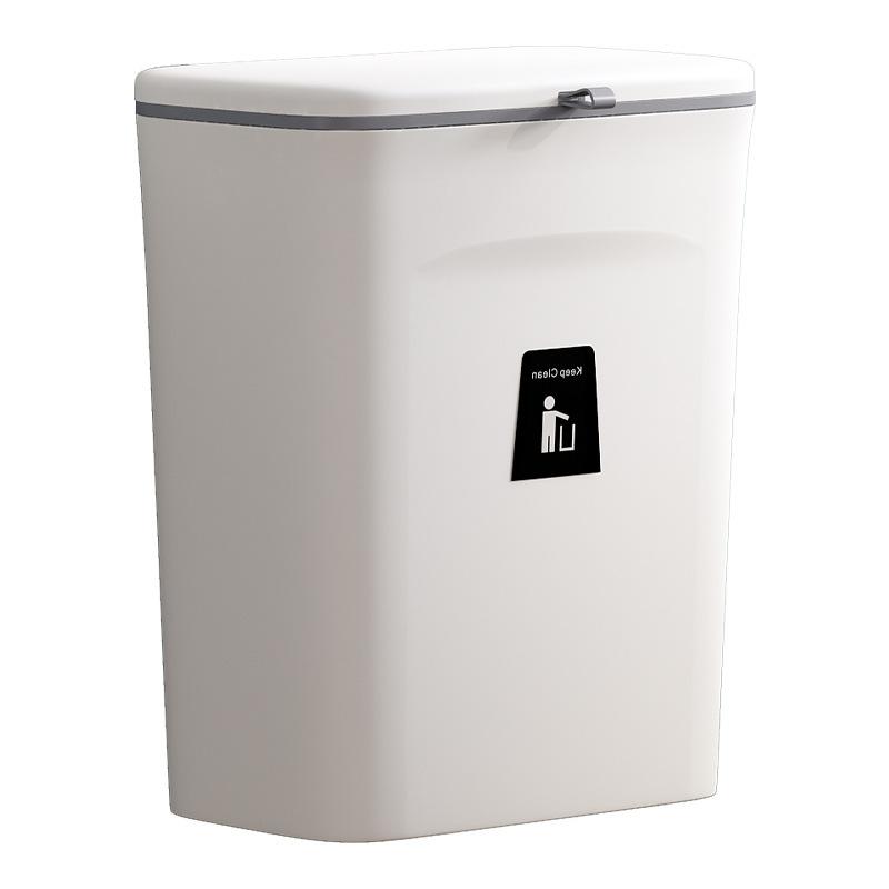No punching wall-mounted trash can, toilet paper waterproof special shelf, toilet crevice narrow storage
