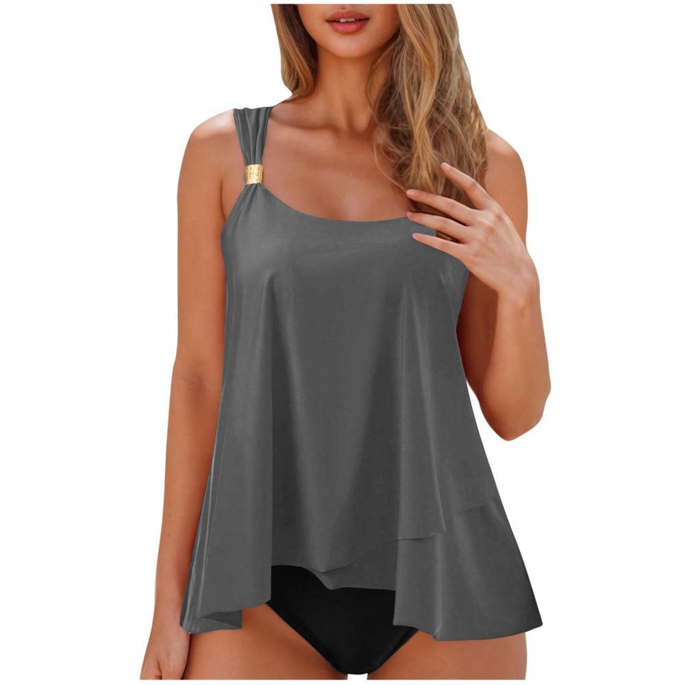 Costume da bagno a due pezzi europeo e americano Costume da bagno femminile Sexy Conservatore Nuovo Capelli