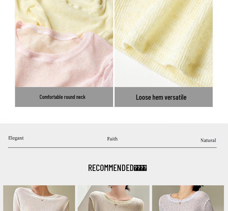 Damen Sommer Locker Gestrickter Sonnenschutz Leinen Überwurf Langarm T-Shirt