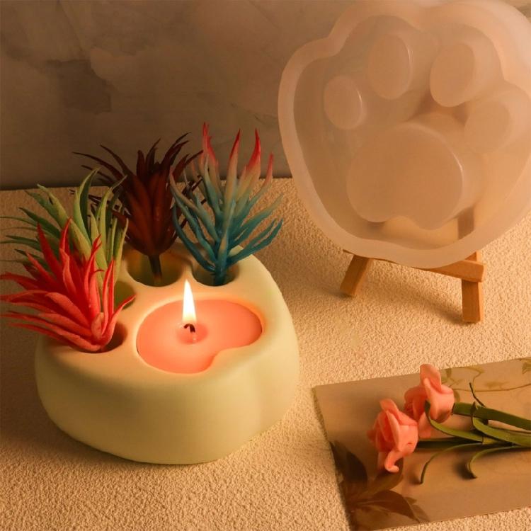 Handmade Succulent Planter Mold Cat Claw Molds Silicone Mould for Plant Lovers