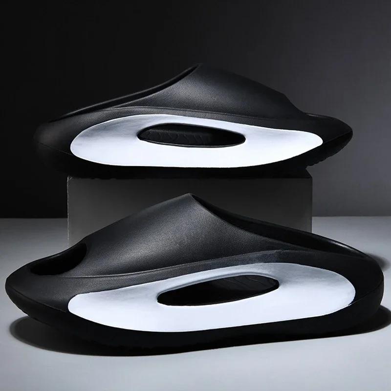 Living Room Slippers Walk Around Home Genuine Mens Slipper for Men Men's Shoes 2024 Male Shoes Sneakers Comfortable Man Sandal