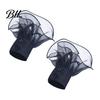 Sophisticated Outfit Enhancers Detachable Ruffled Cuffs for Women, Elastic Layered Tulle Fake Cuffs, Decorative Formal Dress Sleeve Trims Wrist