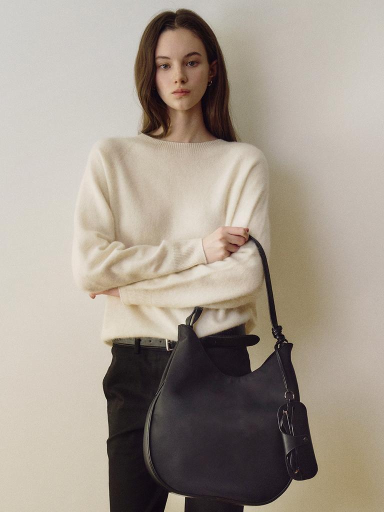 Moremorr Palet Bag _ Black Nylon Shoulder Bag 2-Way