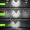 Solar Lights Outdoor 100LED 3 Modes 270° Lighting Angle Motion Sensor Security Lights for Backyard Garden Fen Patio Front Door