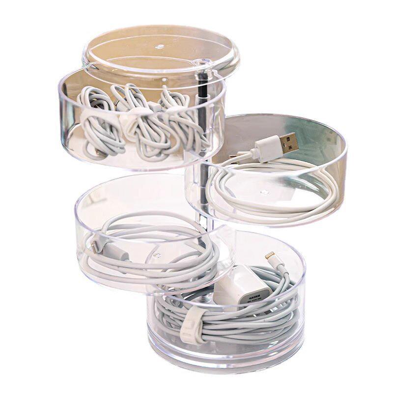 Rotating Organizer Childrens Accessories Hair Storage Box For Hair Clips Headwear Ties Rubber Bands And Jewelry