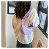 Bag women's new one-shoulder crossbody dumpling bag large-capacity tote women's bag solid color casual versatile nylon cloth bag tide