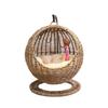 Cat Nest Hand Made Wicker Bed Basket Swing Pet House Nest for Small Dog Cat with Cushion Home Decoration Winter Season Universal
