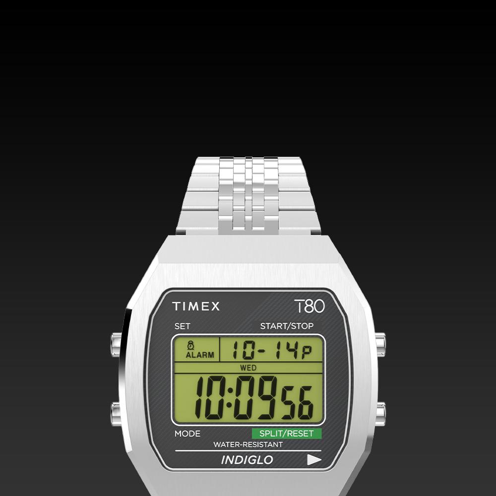 [Timex] T80 Retro Digital Electronic Wristwatch 36mm TW2V74200