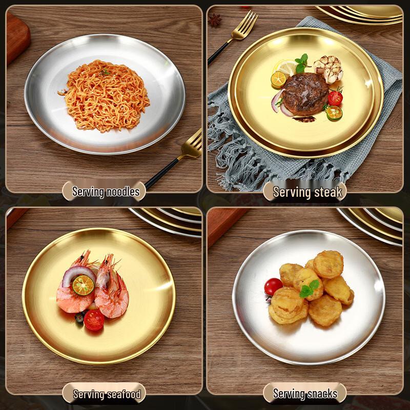 Kangfutao 304 Stainless Steel Multipurpose Round Plate