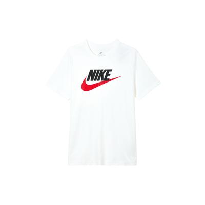 Camiseta Deportiva de Manga Corta con Estampado de Logotipo para Hombre Tops Blanco DX1986-101