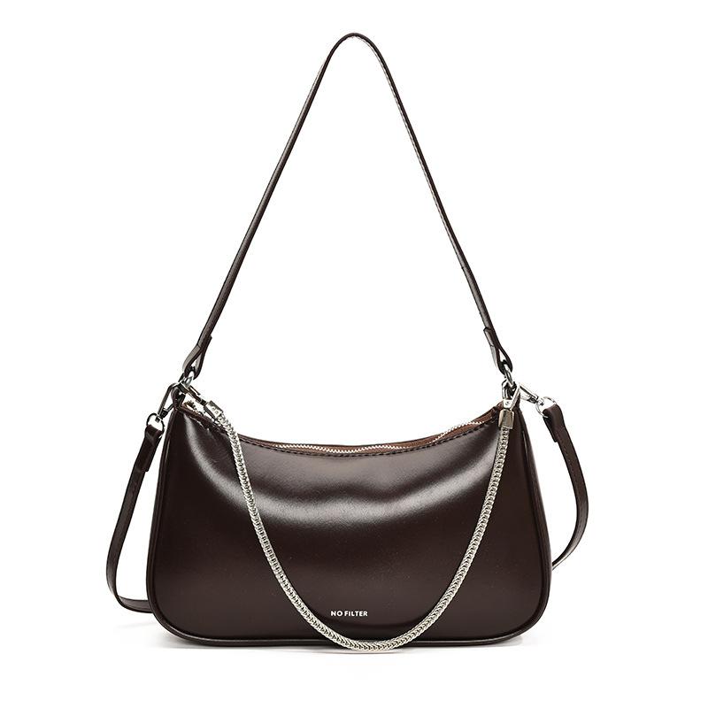 

High-end French light luxury underarm bag women s 2025 new fashion and versatile commuter bag simple shoulder crossbody bag кофейный