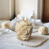Rose Candle Mold Resin Plaster Soap Mold Silicone Mold Baking For Soap Making Diy Crafting Gift