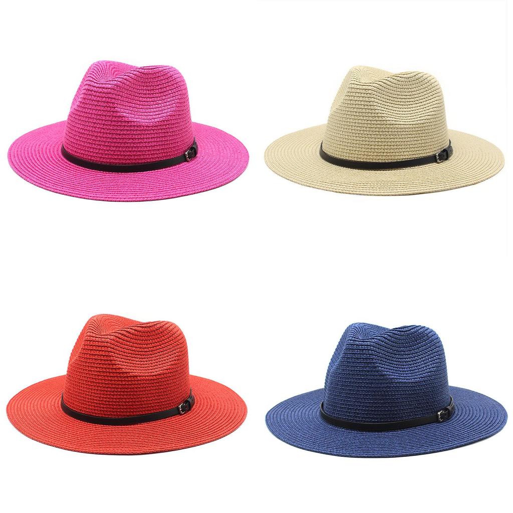 Summer Foldable Wide Brim Straw Hat For Men And Women With Sun Protection And Breathable Design For Beach And Outdoor Activities