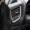 Carbon Fiber Interior Air Vent Trim Cover Dashboard Sticker For Mazda 3 Axela 2014 2017 2018 Interior Accessoire Voiture